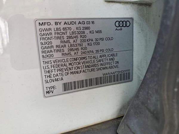 2017 AUDI Q7 quattro Prestige