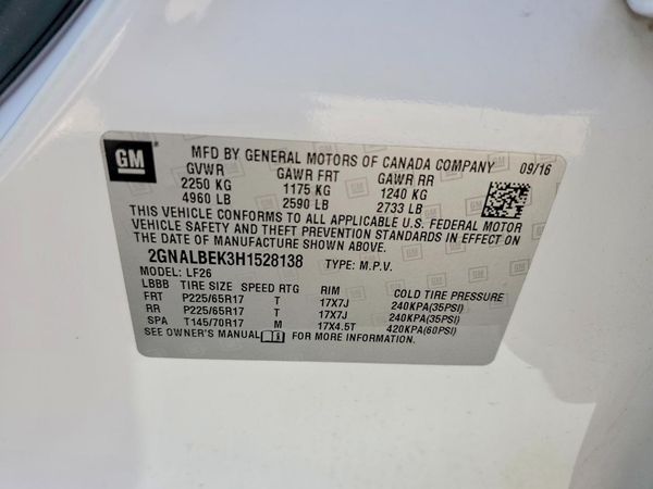 2017 CHEVROLET EQUINOX LS