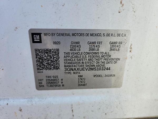 2021 CHEVROLET EQUINOX LT (1LT)