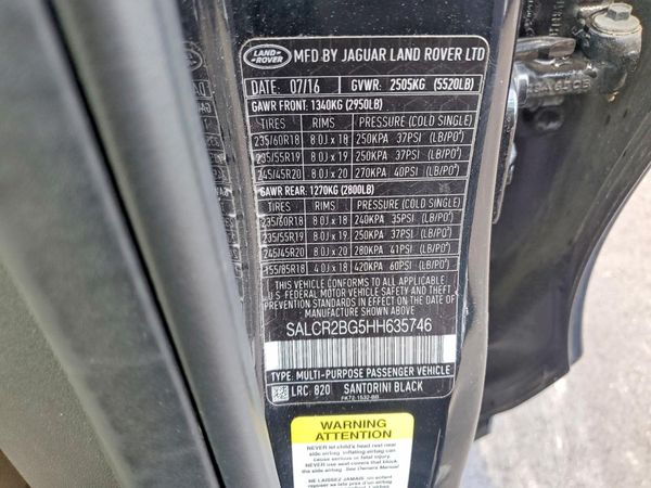 2017 LAND ROVER DISCOVERY SPORT HSE