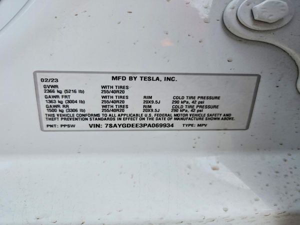 2023 TESLA MODEL Y
