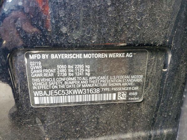 2019 BMW 540