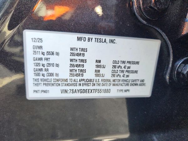 2026 TESLA MODEL Y