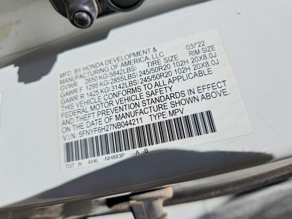 2022 HONDA PILOT SE