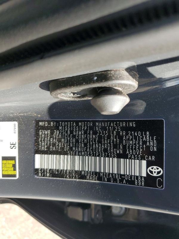 2026 TOYOTA COROLLA