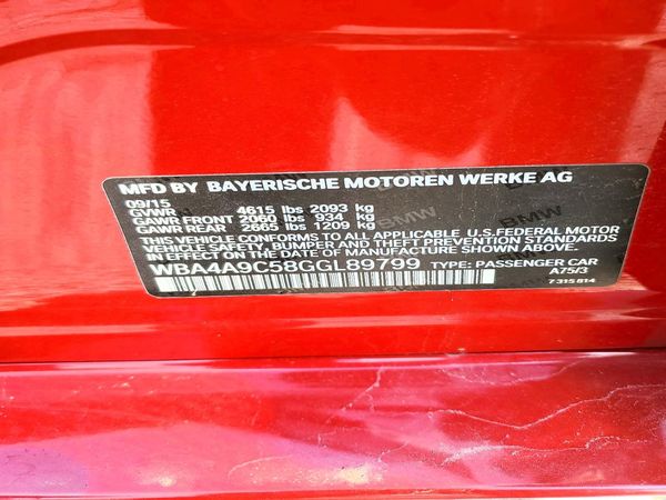 2016 BMW 428 GC