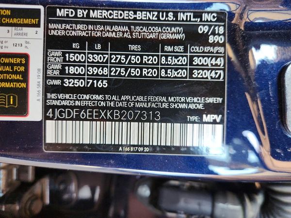 2019 MERCEDES-BENZ GLS GLS450-4M