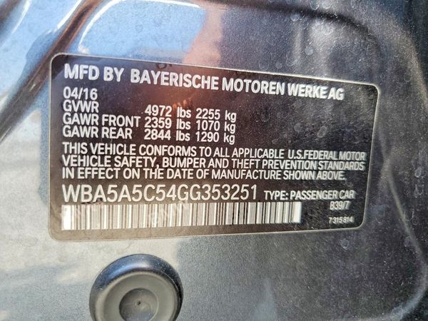 2016 BMW 528