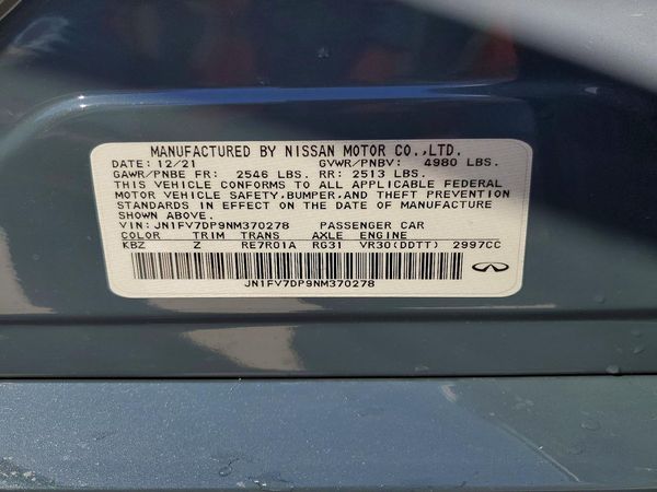 2022 INFINITI Q50 RED SPORT