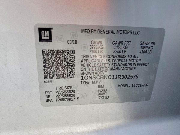2018 CHEVROLET TAHOE LT