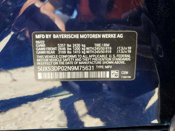 2022 BMW X3 xDrive30i