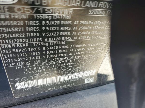 2019 LAND ROVER RANGE ROVER Supercharged LWB