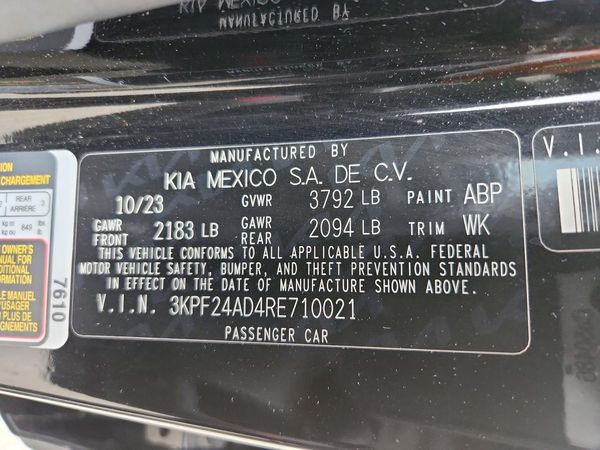 2024 KIA FORTE LX, LXS