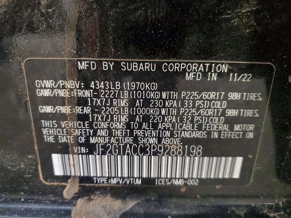 2023 SUBARU CROSSTREK Premium