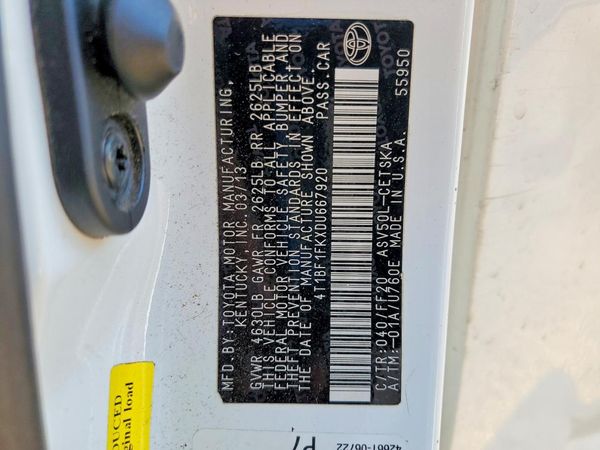 2013 TOYOTA CAMRY