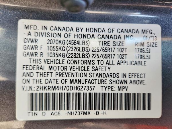 2013 HONDA CRV EX-L