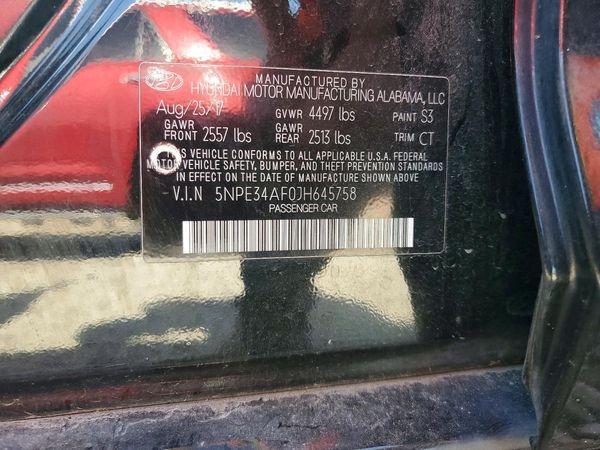 2018 HYUNDAI SONATA