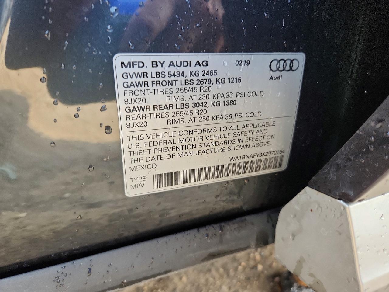2019 AUDI Q5 quattro Premium Plus
