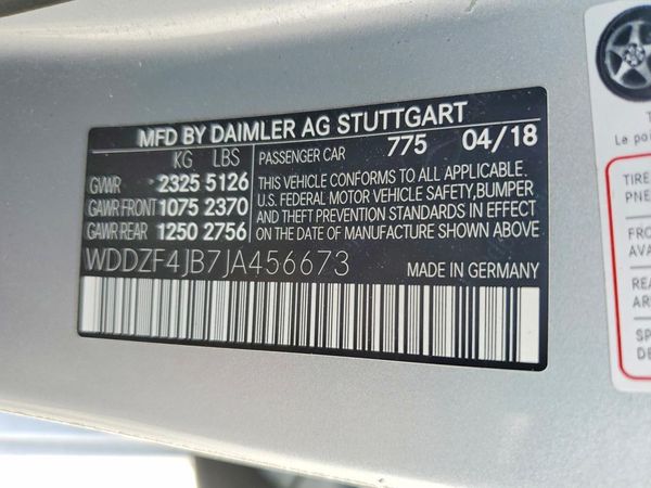 2018 MERCEDES-BENZ E E300