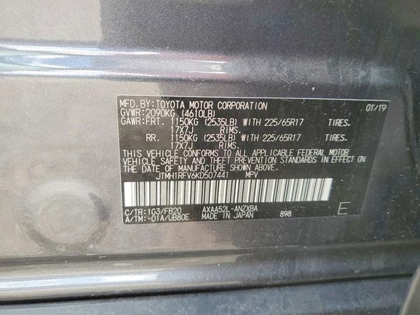 2019 TOYOTA RAV4