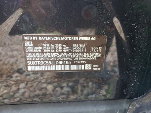 2018 BMW X3 sDrive30i