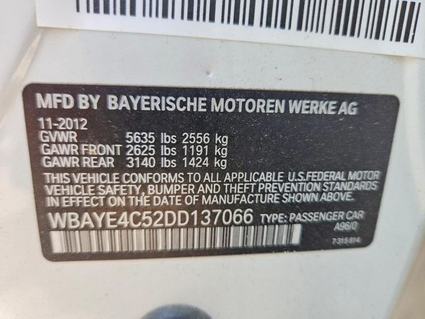 2013 BMW 740