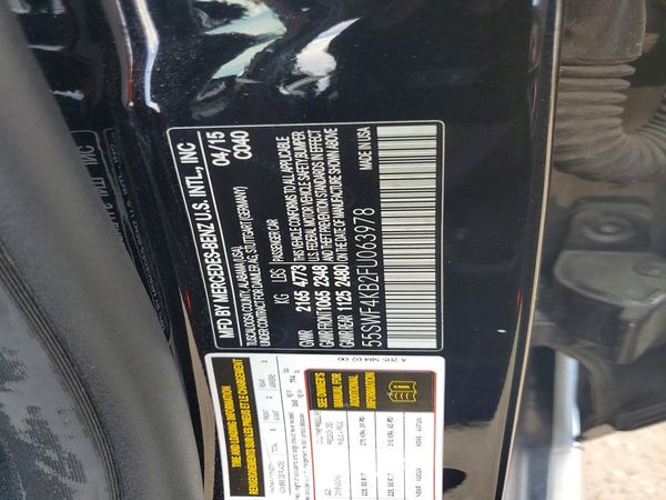 2015 MERCEDES-BENZ C 4-MATIC
