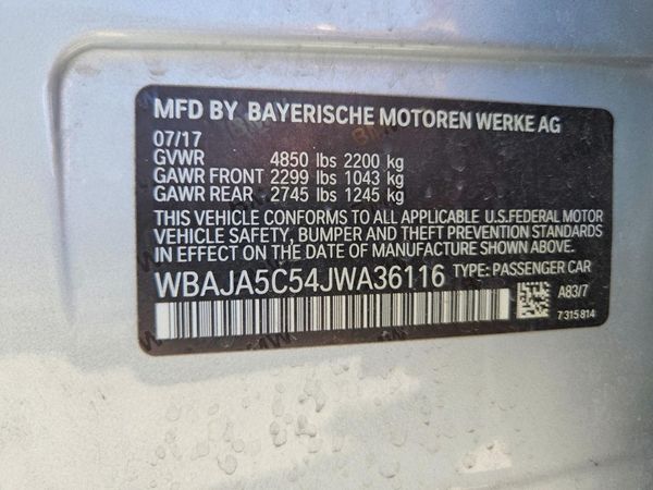 2018 BMW 530