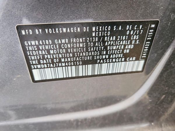 2017 VOLKSWAGEN JETTA
