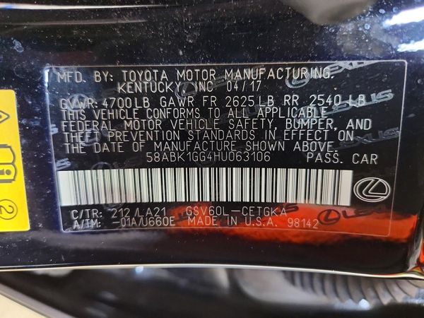 2017 LEXUS ES 350