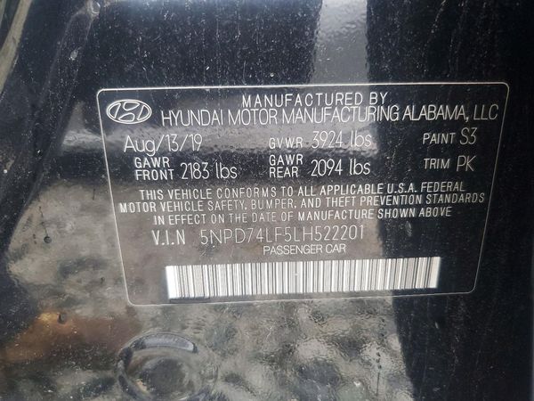 2020 HYUNDAI ELANTRA