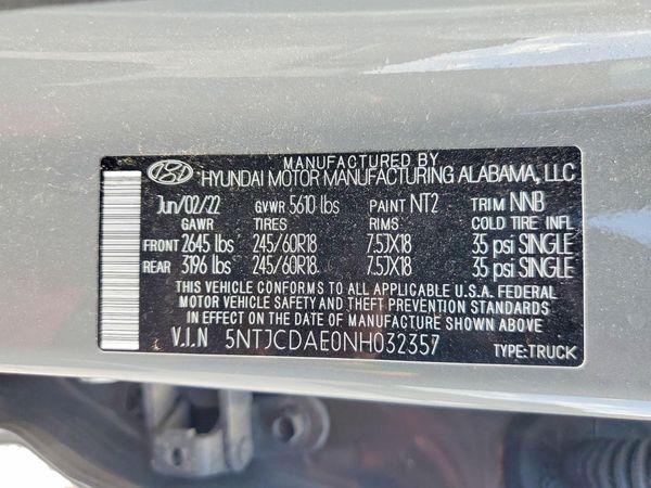 2022 HYUNDAI SANTA CRUZ