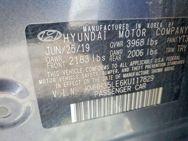 2019 HYUNDAI ELANTRA GT