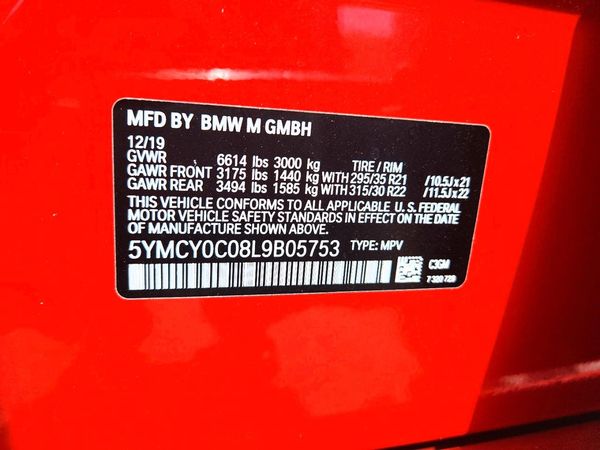 2020 BMW X6 X6 M
