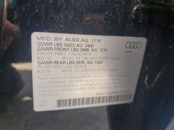 2017 AUDI Q5 PREMIUM PLUS quattro Premium Plus