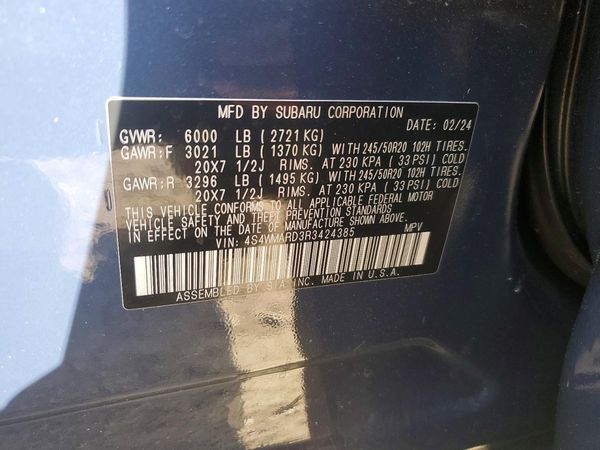2024 SUBARU ASCENT LIMITED 8