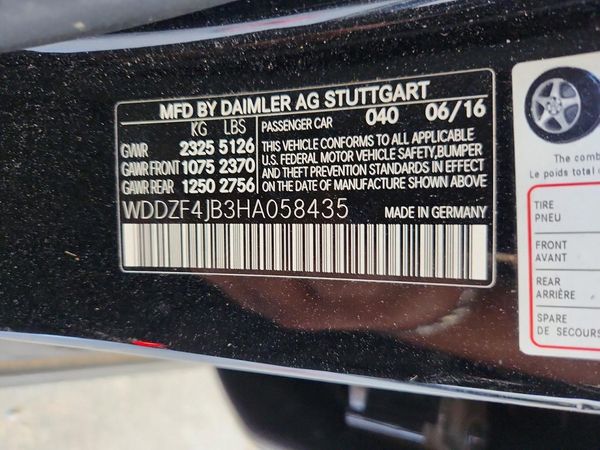 2017 MERCEDES-BENZ E