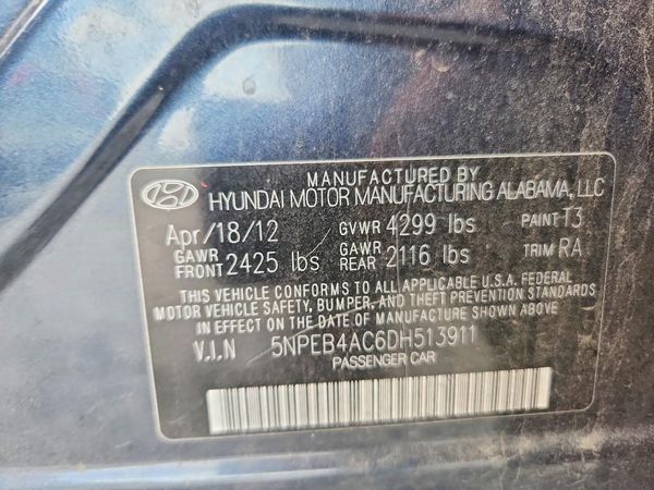 2013 HYUNDAI SONATA GLS/ GLS Popular