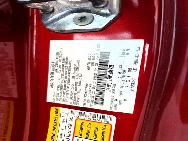 2017 FORD MUSTANG I4 Coupe