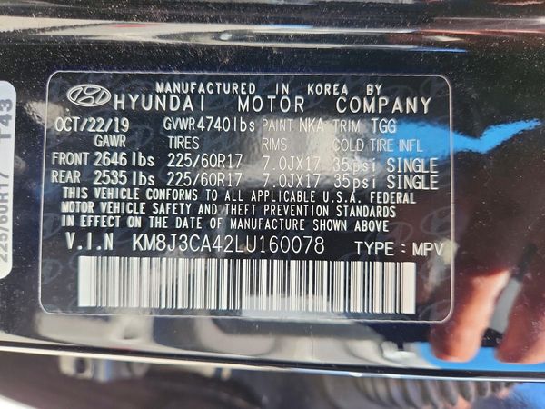 2020 HYUNDAI TUCSON