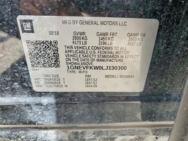 2020 CHEVROLET TRAVERSE LS