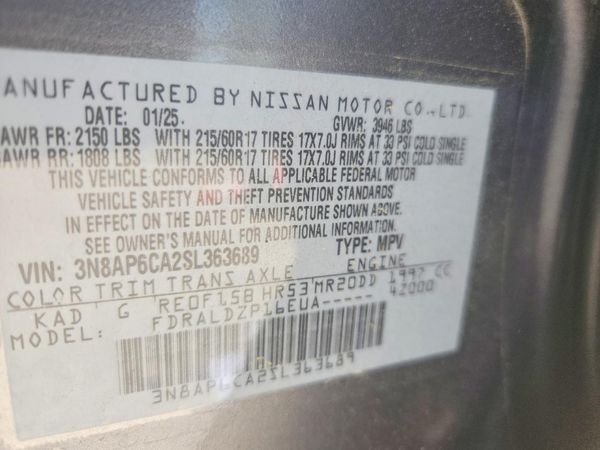 2025 NISSAN KICKS SV