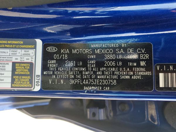 2018 KIA FORTE LX Pop,S,EX