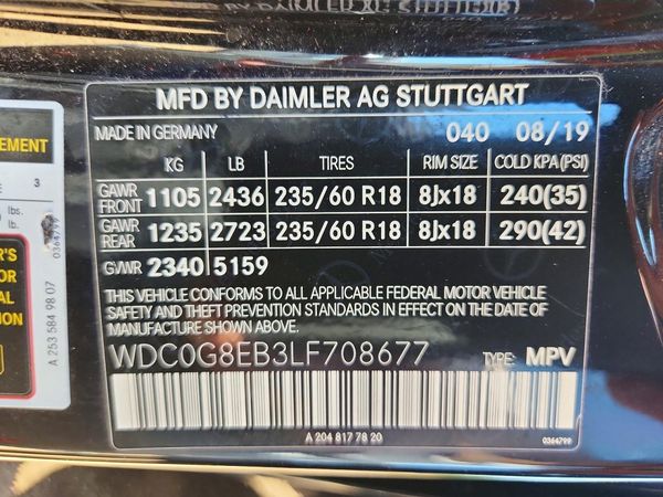 2020 MERCEDES-BENZ GLC GLC300-4M