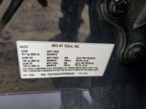 2023 TESLA MODEL Y