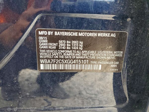 2016 BMW 750 xDrive