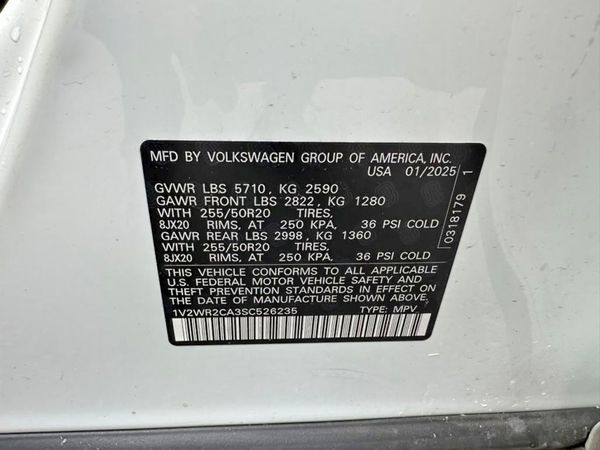 2025 VOLKSWAGEN ATLAS SE
