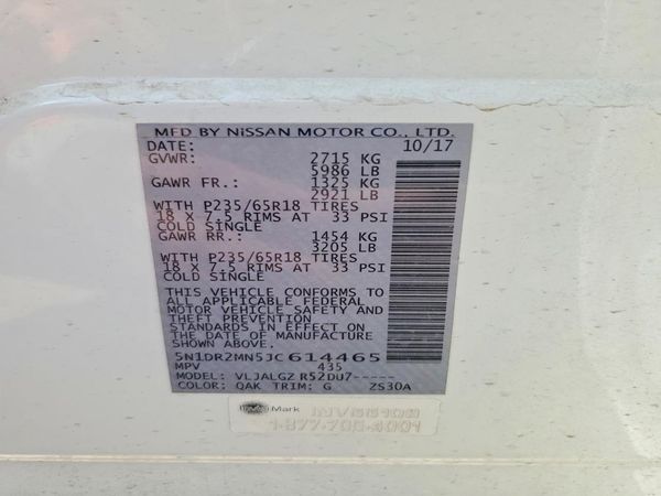 2018 NISSAN PATHFINDER