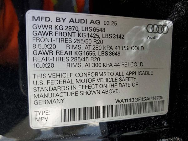 2025 AUDI Q6 E-TRON