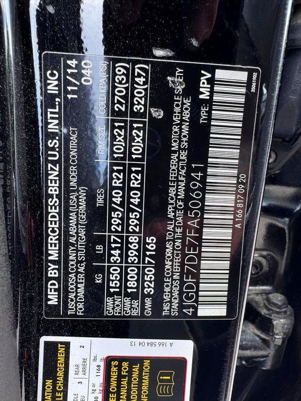 2015 MERCEDES-BENZ GL GL550 4MATIC